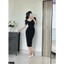 Đầm body umi cổ V tay bồng siêu sang chảnh A1171