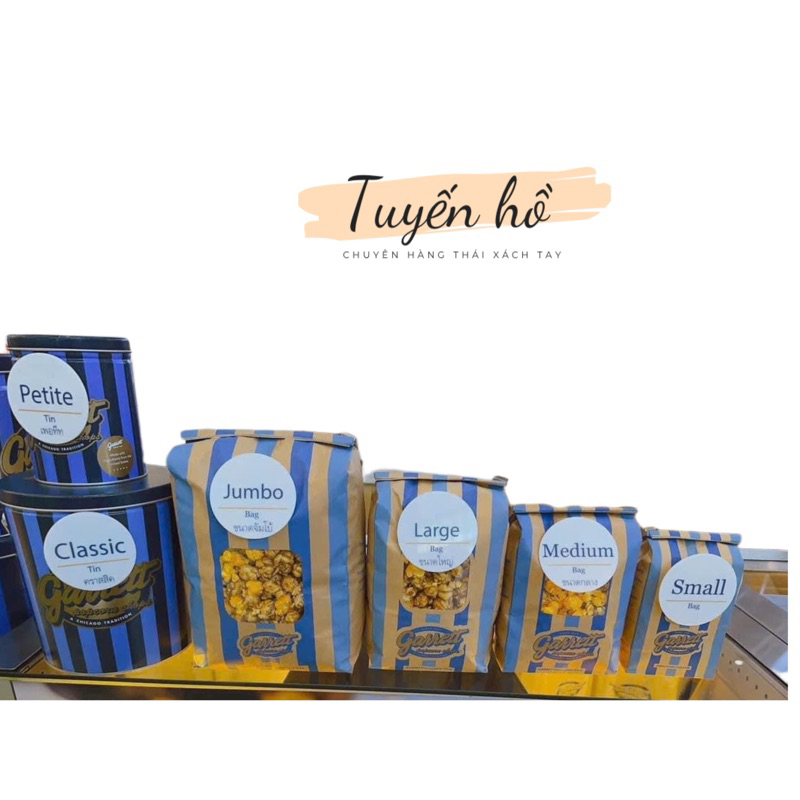 [ Sẵn ] Bắp rang Garrett Vị Caramel Đủ Size [ Hoả Tốc Sg ] | Shopee ...