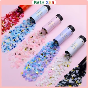 Ống Phụt Giấy Kim Tuyến Mini Cho Tiệc Sinh Nhật Sự Kiện Đám Cưới Party