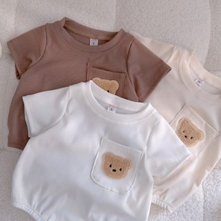 Body chip gấu dễ thương bé trai, bé gái -10kg. Bodysuit cho bé mặc đầy tháng, thôi nôi. Dino Kids