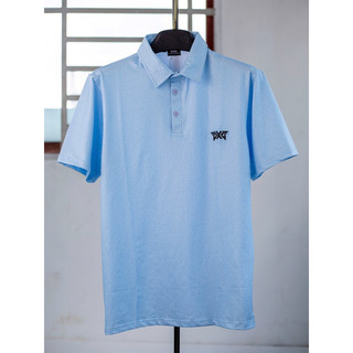 Áo Golf PXG họa tiết nhỏ, 3 màu xanh trắng đen, chất thun lạnh thấm hút mồ hôi , không nhăn, co dãn bốn chiều