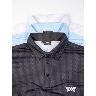 Áo Golf PXG họa tiết nhỏ, 3 màu xanh trắng đen, chất thun lạnh thấm hút mồ hôi , không nhăn, co dãn bốn chiều