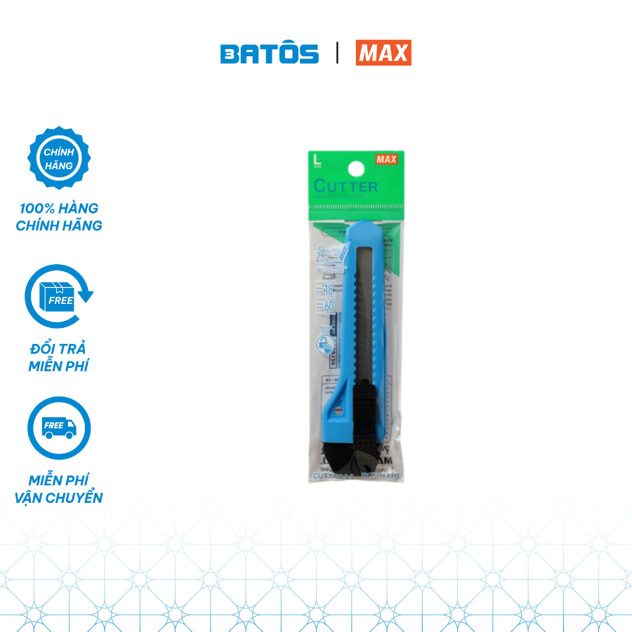 [L series- 18mm] Dao trổ siêu sắc bén Max lưỡi L -18mm/ Thép SK2 + Crom tiêu chuẩn Nhật.