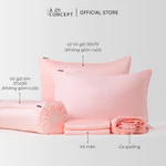 Bộ Chăn Ga Gối 5 Món Lụa Tencel 60s Phối Dệt Kim nhiều Hoạ Tiết Size 1m6 đến 2m2 AOICONCEPT Cao Cấp Hàn Quốc — ảnh 5