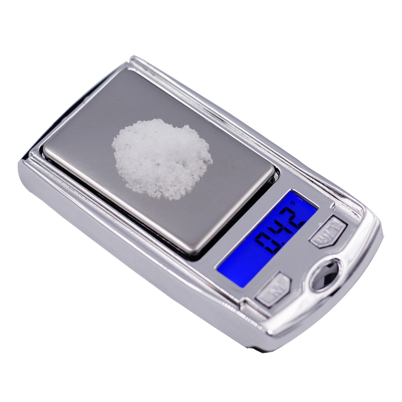 [Sai số 0.01g] Cân tiểu ly siêu nhỏ kiểu dáng khóa ô tô 100G/0.01G
