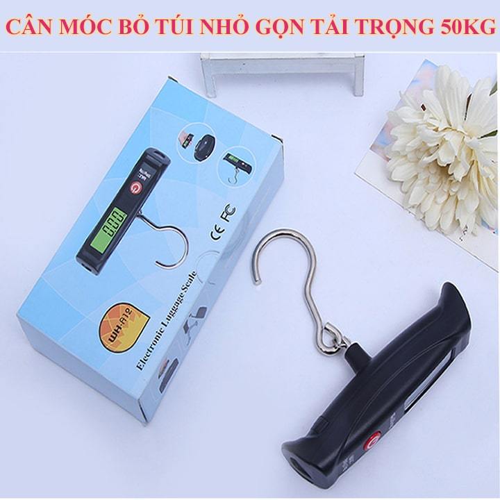 Cân móc điện tử 50kg, kiểu dáng bỏ túi nhỏ gọn dộ chính xác 10g