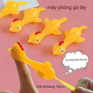 SET 10 Đồ Chơi Gà Bắn Bay Dính Tường, Đồ Chơi Bắn Gà Cao Su Xả Stress Vui Nhộn Cho Bé 89049