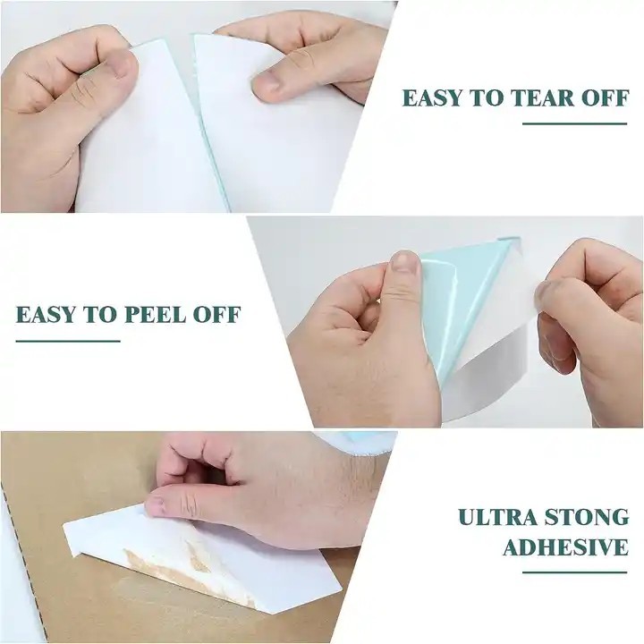 [COMBO 10 CUỘN] Decal nhiệt 50x70x25m giấy in nhiệt 50*70 Tem mã vạch 50x70 giấy nhiệt 5*7 có keo dán tem phụ in mincod