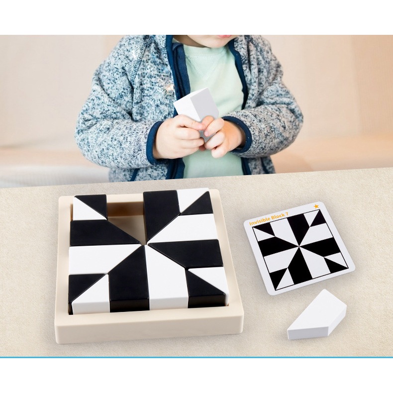 Đồ chơi xếp hình khối ẩn Hiding Blocks rèn khả năng tư duy và phát triển trí tuệ IQ của trẻ em
