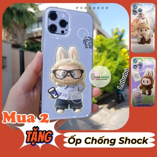 Combo Ốp lưng kèm tấm dán skin Labubububu 15 Pro Max 14 Pro Max 13 Pro Max 12 Pro Max 15 Plus 14Plus
