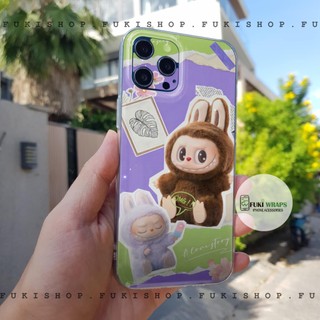 Combo Ốp lưng kèm tấm dán skin Labubububu 15 Pro Max 14 Pro Max 13 Pro Max 12 Pro Max 15 Plus 14Plus