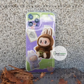 Combo Ốp lưng kèm tấm dán skin Labubububu 15 Pro Max 14 Pro Max 13 Pro Max 12 Pro Max 15 Plus 14Plus