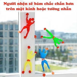 Set 10 Người Nhện Bám Dính Leo Tường Vui Nhộn, Hình Người Leo Núi Leo Tường Dính Đầy Màu Sắc 89050