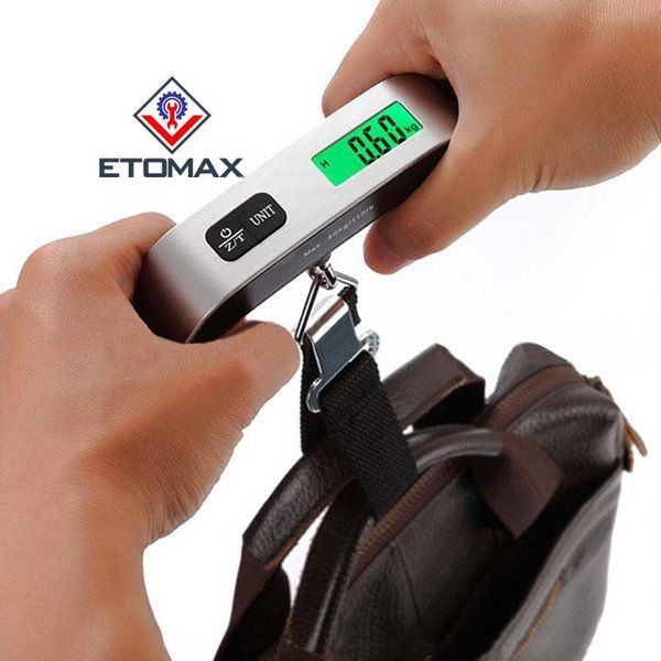 Cân móc điện tử 50kg, Cân hành lý ký gửi, Kiểu dáng nhỏ gọn bỏ túi siêu tiện lợi
