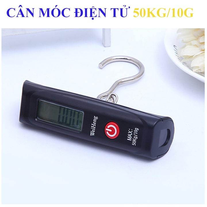 Cân móc điện tử 50kg, Cân hành lý ký gửi, Kiểu dáng nhỏ gọn bỏ túi siêu tiện lợi
