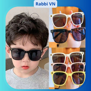 Kính mắt thời trang chữ D mùa hè chống tia UV dễ thương cho bé trai, bé gái RABBI