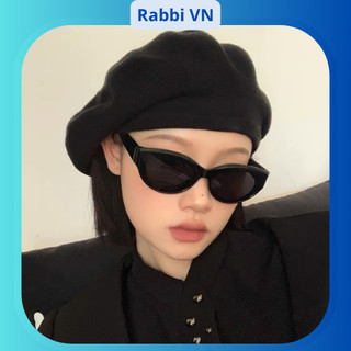 Kính mát Mắt Mèo màu trơn thời trang cho nữ RABBI