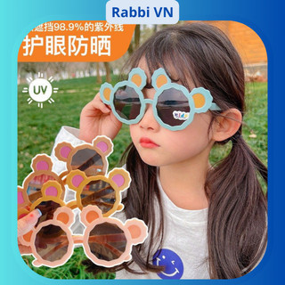 Kính mát hoạ tiết hoạt hình Tai Gấu dễ thương cho bé RABBI
