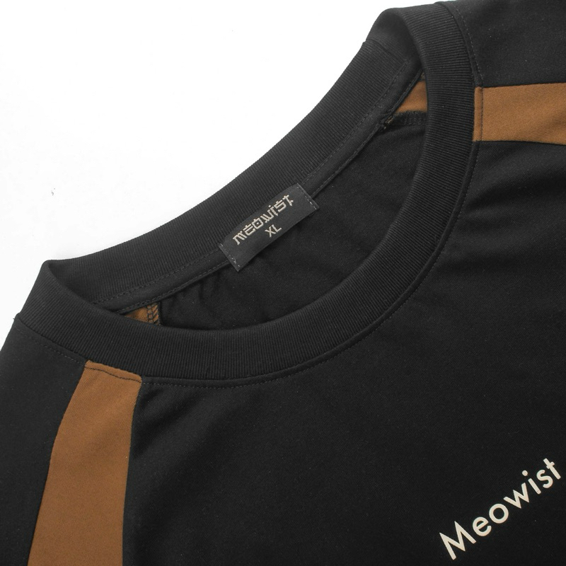Áo Thun Raglan MEOWIST Nam Nữ Unisex Cotton Phối  3 Màu, Áo Phông Unisex Mẫu Mới Nhất