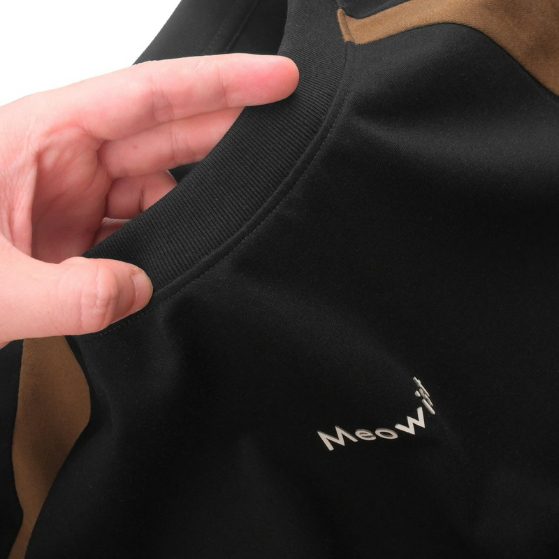 Áo Thun Raglan MEOWIST Nam Nữ Unisex Cotton Phối  3 Màu, Áo Phông Unisex Mẫu Mới Nhất