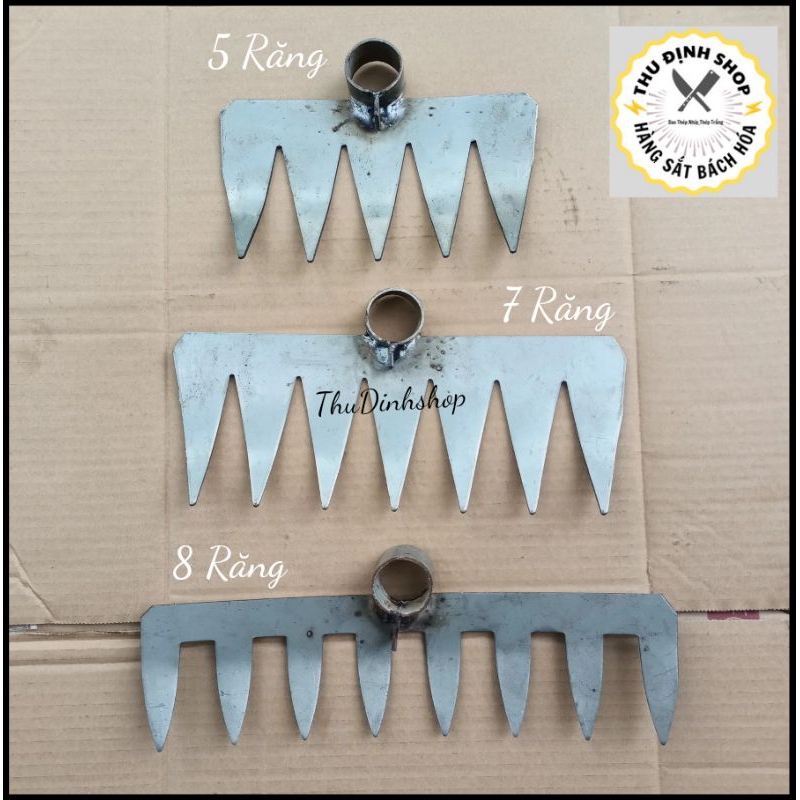 Bồ Cào 7 -8 RĂNG sắt trắng_Cào đất làm ruộng..lúa.. rơm..cỏ | Shopee ...