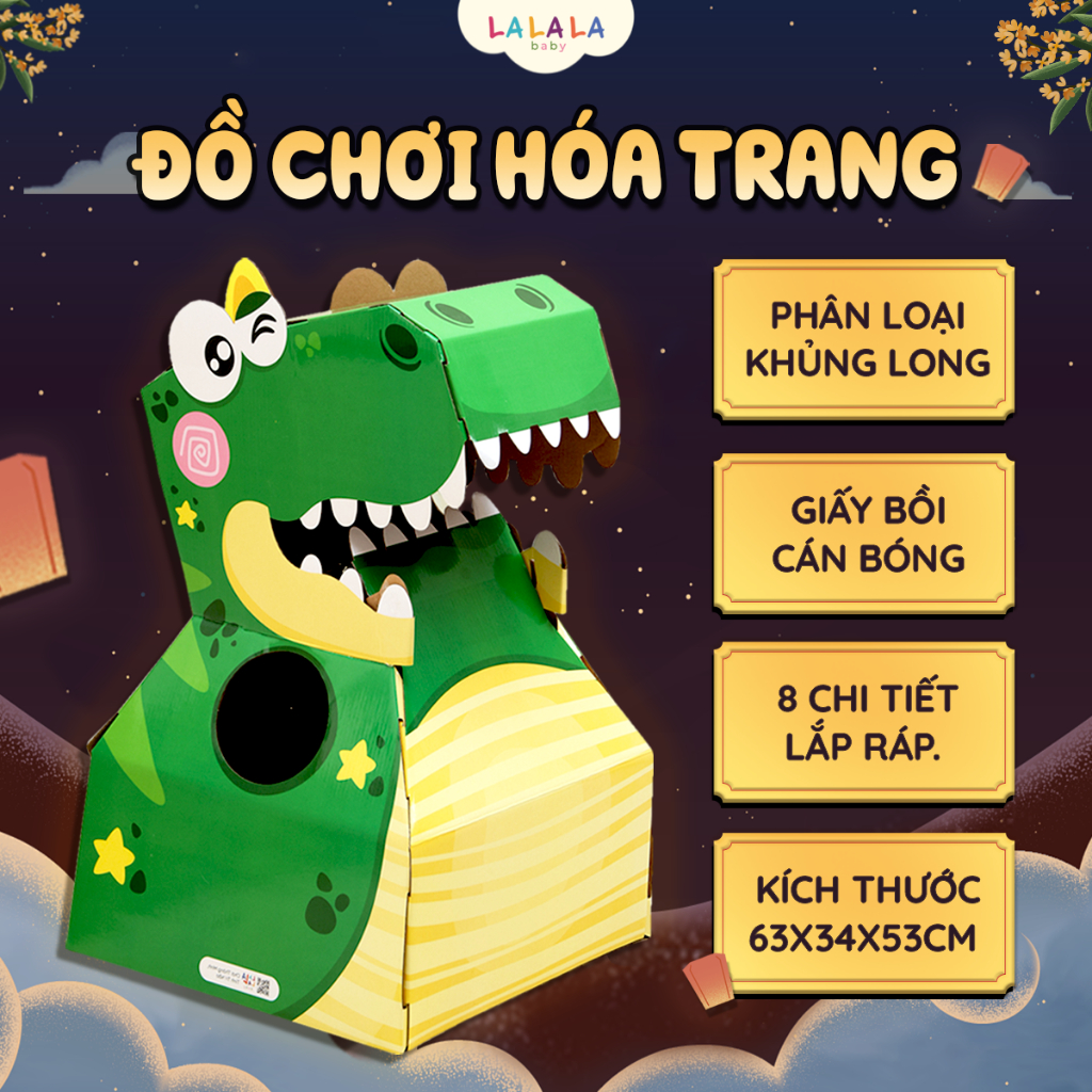 [TO] Mô hình hoá trang Khủng long đồ chơi DIY cho bé Lalala baby