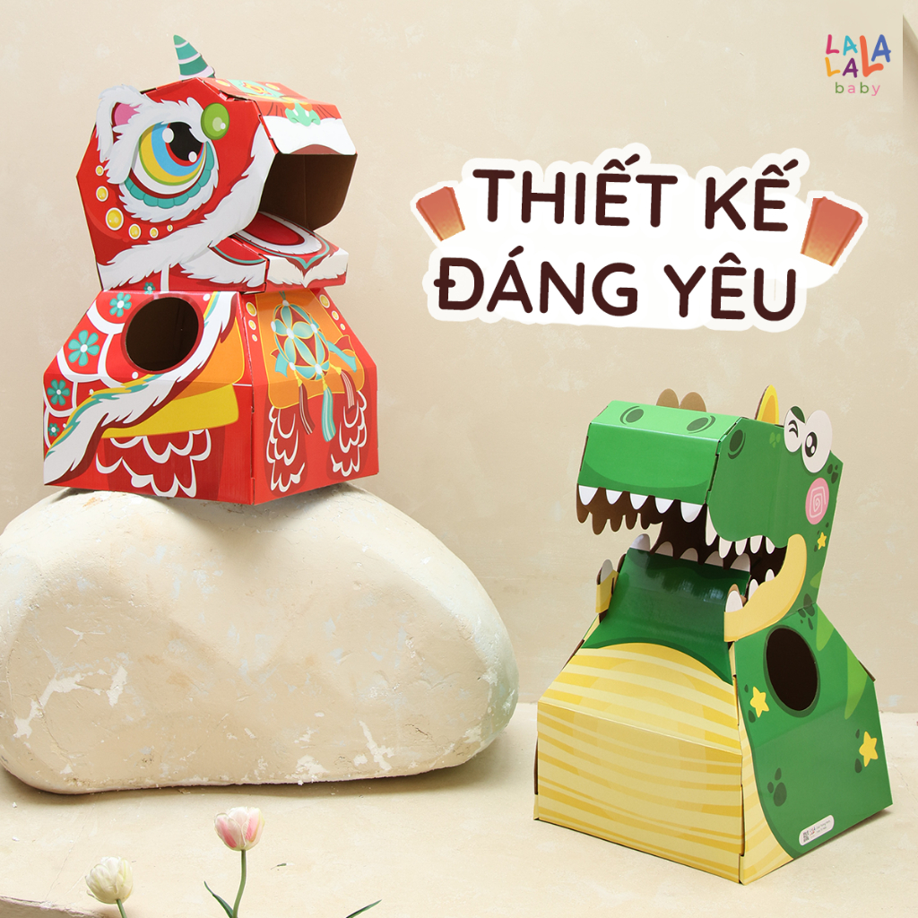 [TO] Mô hình hoá trang Khủng long đồ chơi DIY cho bé Lalala baby
