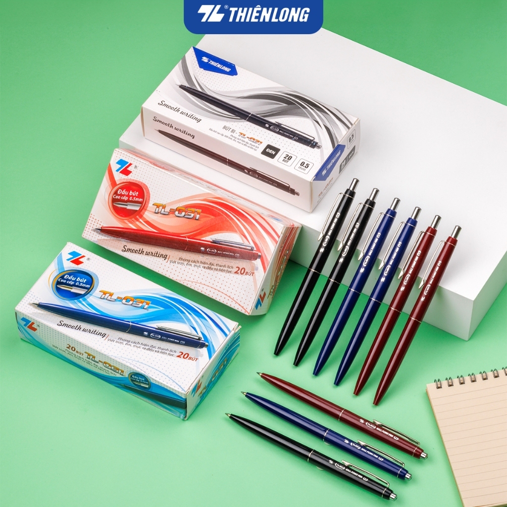 Hộp 20 cây bút bi Thiên Long TL-031 | Shopee Việt Nam