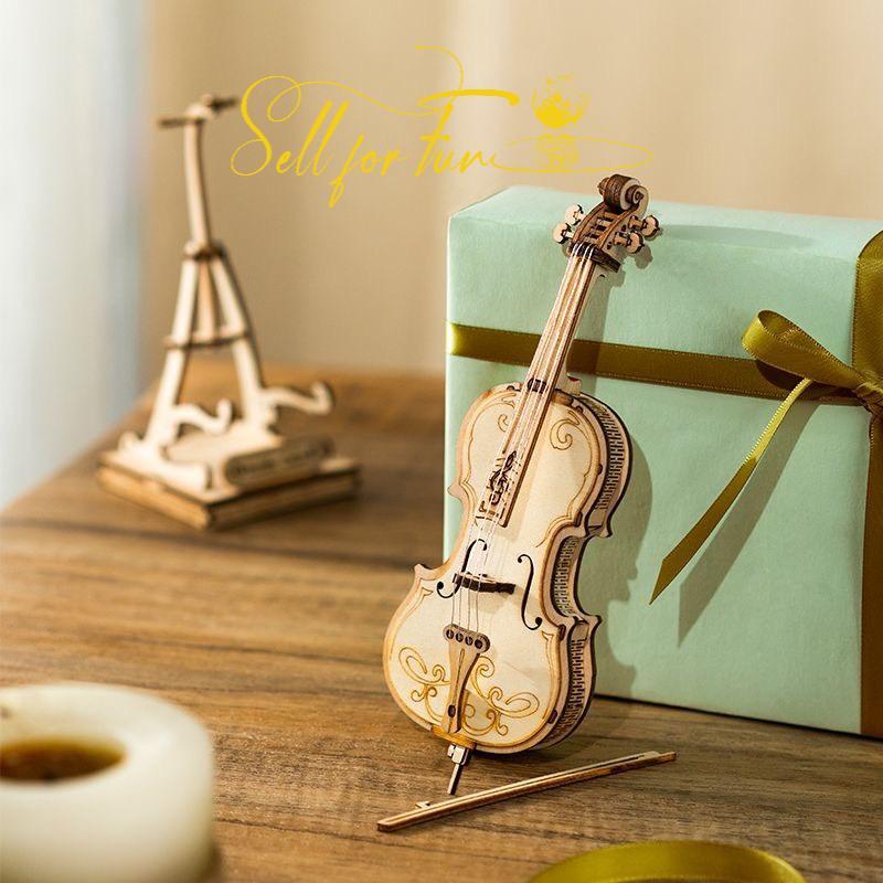 Đồ Chơi Lắp Ráp Mô Hình Gỗ 3D ROBOTIME Nhạc Cụ Music Instrument  TG309 TG409 TG410 TG411