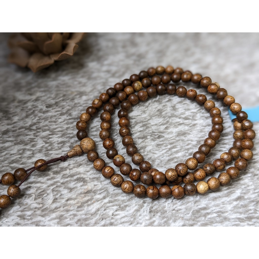 Vòng Tay Trầm Hương Tài Lộc, Chuỗi Tràng 108 Hạt Trầm Hương Size 6mm và 8mm Trầm Tốc Việt