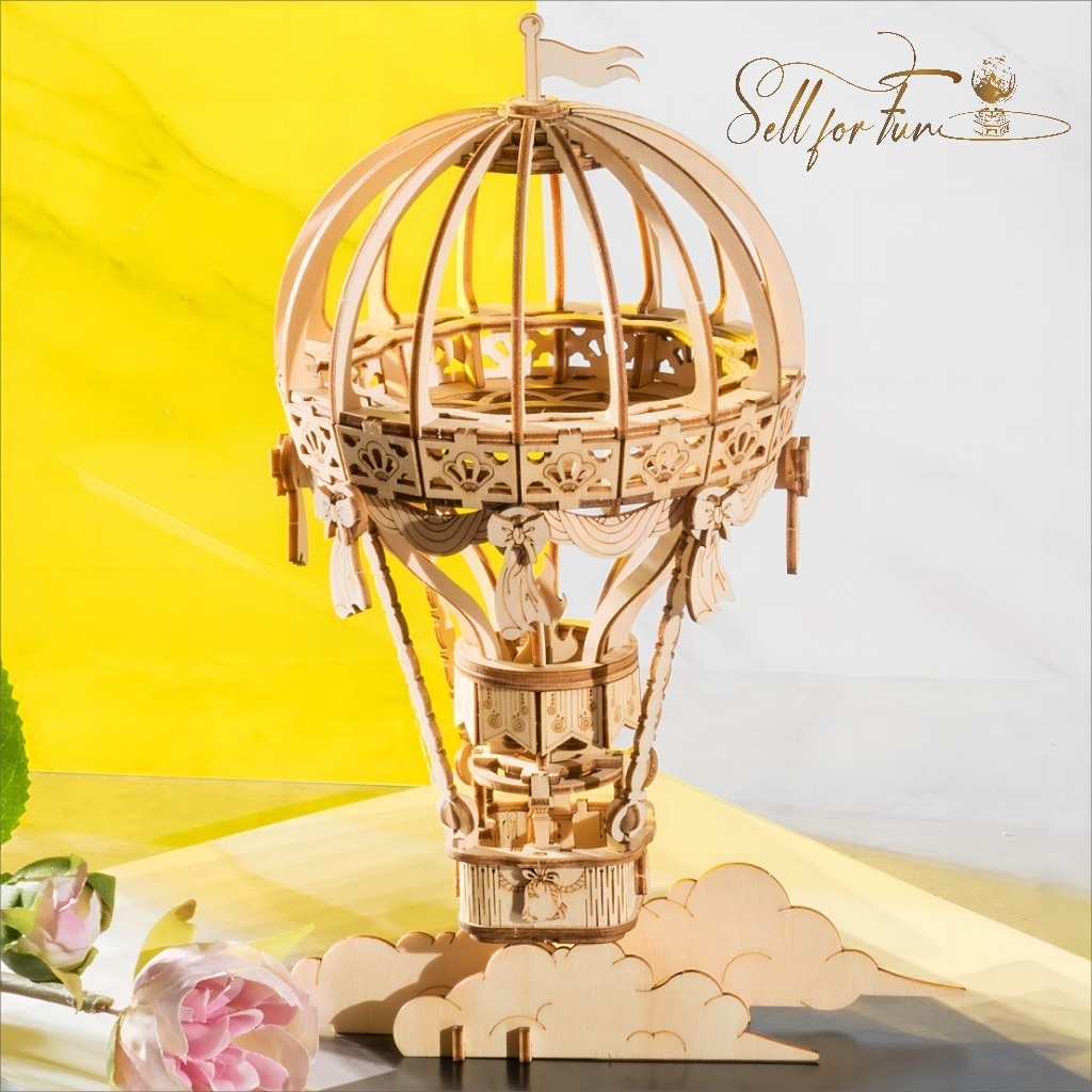 Đồ Chơi Lắp Ráp Mô Hình Gỗ 3D ROBOTIME Khinh Khí Cầu ROLIFE Hot Air Ballon TG406