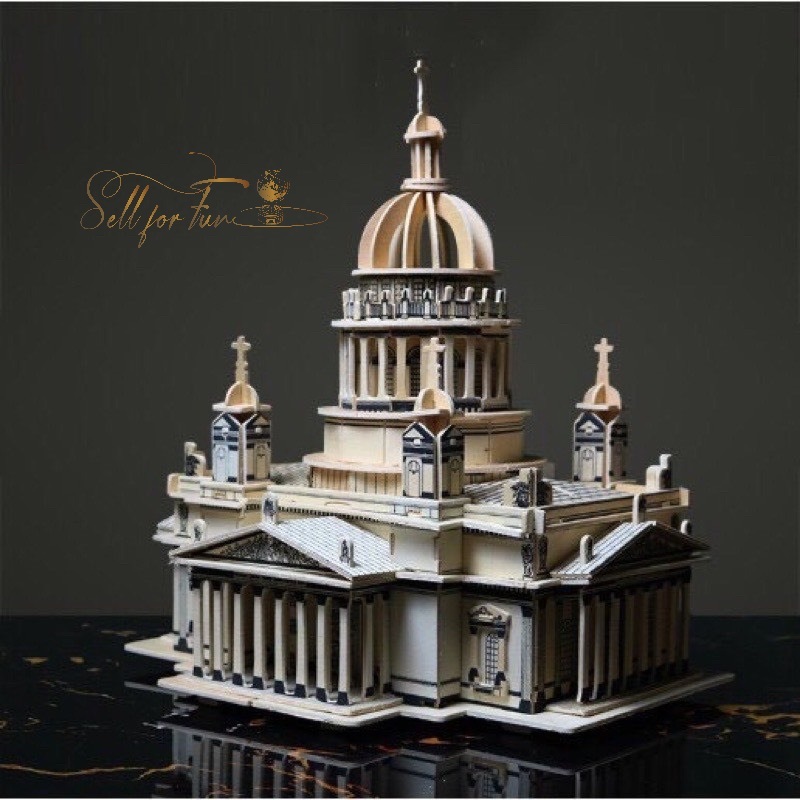Đồ Chơi Lắp Ráp Mô Hình Gỗ 3D Nhà Thờ Issa Kiev