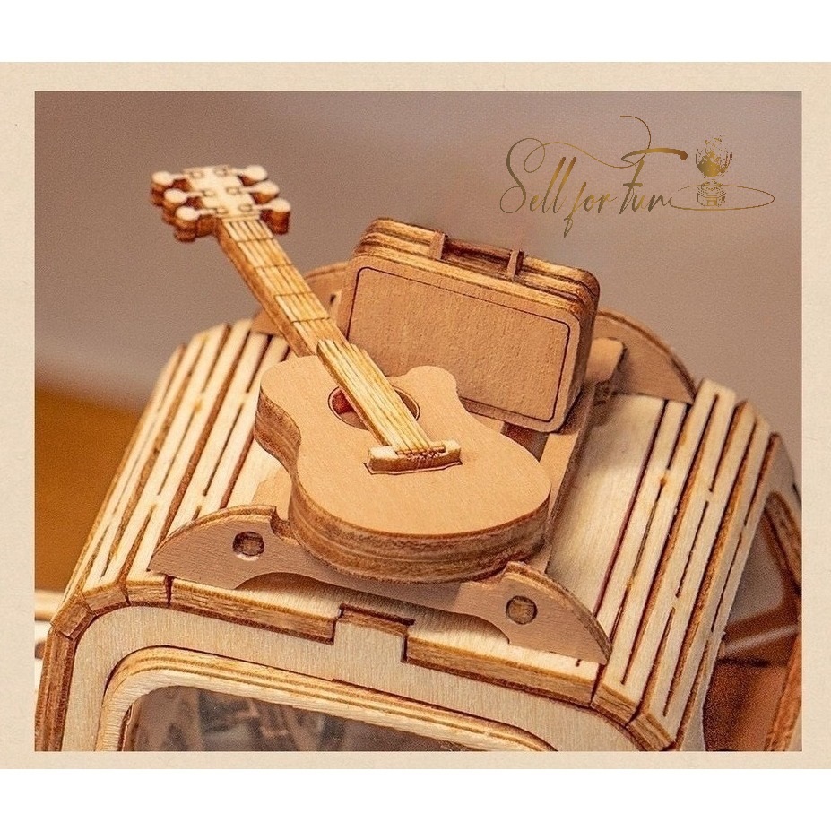 Đồ Chơi Lắp Ráp Mô Hình Gỗ 3D ROBOTIME Xe Hơi Cổ Điển ROLIFE Vintage Car TG504