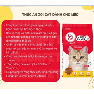 Hạt Thức Ăn Zoi Cat Gói 1kg Rẻ Cho Mèo Thường PET HUB