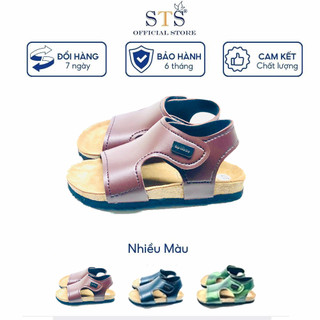 Giày Sandal Trẻ Em, Dép đế trấu quai dán cao cấp êm ái cho bé mã STK10