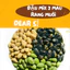 Đậu mix 3 màu rang muối thơm ngon giòn tốt cho sức khoẻ không chất bảo quản túi zíp 250g 500g 1kg
