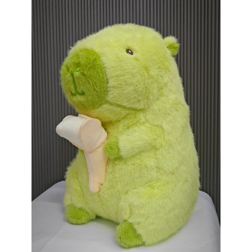 Capybara Xanh Lá Gấu Bông Capybara Xanh Ôm Chuối Mẫu Mới Capybara Màu Xanh Đặc Biệt Sang Trọng Chất Vải Lông Cao Cấp