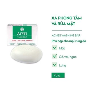 Xà bông cục ngăn ngừa mụn Acnes 75g