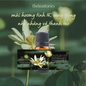 Tinh dầu hoa sen trắng sang trọng 10ml nguyên chất thư giãn, thơm phòng