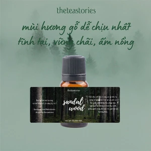 Tinh dầu gỗ đàn hương 10ml trầm lắng, an tuệ nguyên chất kèm thiệp xinh xinh - Liệu pháp mùi hương