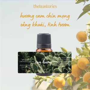 Tinh dầu cam hương tỉnh táo, tập trung 10ml nguyên chất kèm thiệp xinh xinh - The Tea Stories