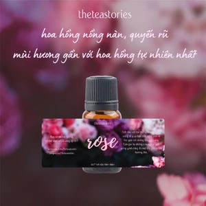 Tinh dầu hoa hồng 10ml nguyên chất giúp thư giãn, thơm phòng - The Tea Stories