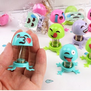 COMBO 10 Đồ Chơi Thú Nhún Lò Xo Hình Mặt Cảm Xúc Dễ Thương, Đồ Chơi Emoji Nhún Nhảy Vui Nhộn 89051