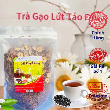 Trà gạo lứt giảm cân, trà gạo lứt, táo đỏ, đậu đen, trà dưỡng nham, thanh nhiệt mát gan, túi 1 kg