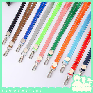 [Sẵn VN] Dây Đeo Thẻ Nhân Viên Vải Canvas 45*1.5cm Phong Cách Hoạ Tiết Viền Trơn Đơn Giản Nhiều Màu Sắc