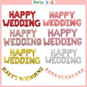 Bóng Chữ Happy Wedding Trang Trí Phòng Cưới , Phòng Tân Hôn