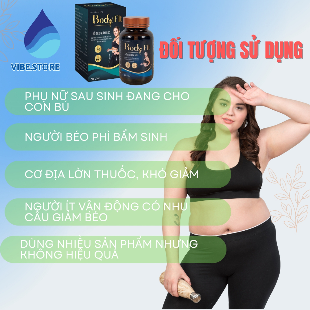 Viên uống giảm cân Body Fit giảm nhanh an toàn hiệu quả giảm 8-12kg sau 1 liệu trình, hộp 30 viên