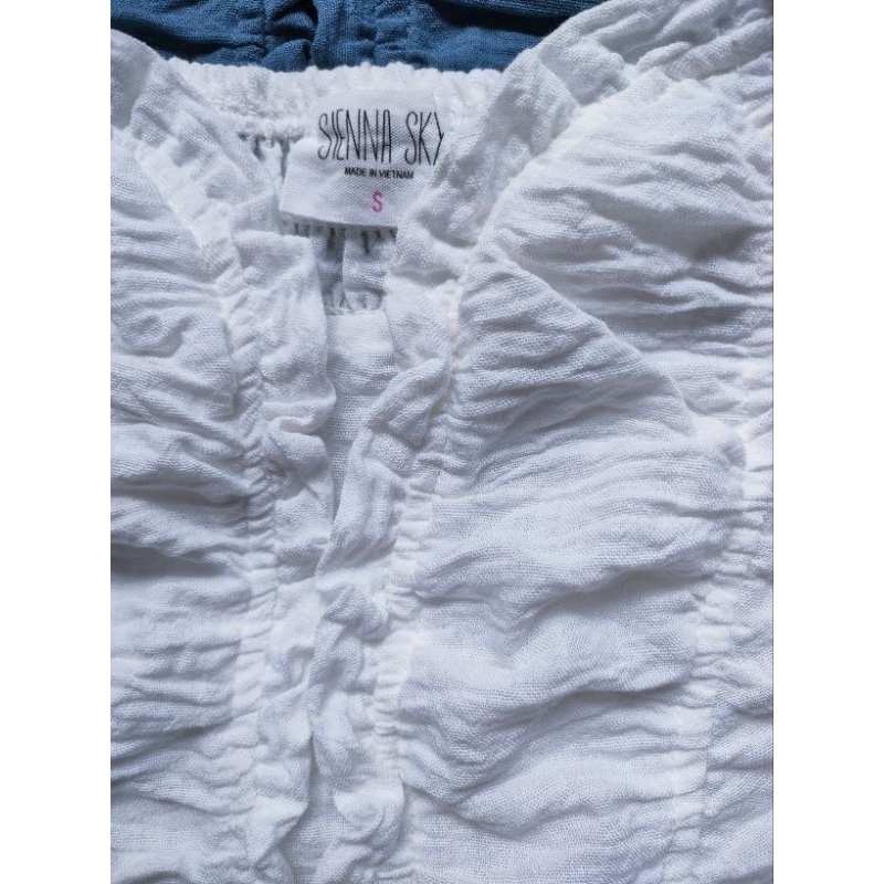 (Sale) Áo linen tay phồng Sienna* Sky* bigsize dư xịn