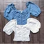 Áo linen tay phồng Sienna* Sky* bigsize dư xịn