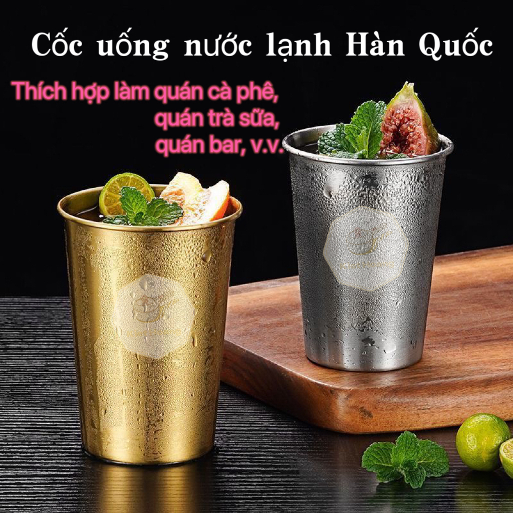 Ly inox trơn Hàn Quốc 304 Kiệt Hoàng đơn giản, sang trọng và an toàn ...